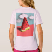 Sweet Summer Watermelon Girls' T - Shirt" T-Shirt (Rückseite)