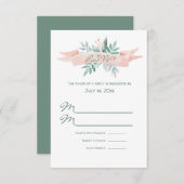 Sweet Summer Wedding RSVP Card (Vorne/Hinten)
