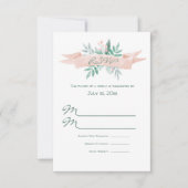 Sweet Summer Wedding RSVP Card Karte (Vorderseite)