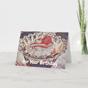 Sweet Sundae Birthday Greetings Card Karte
