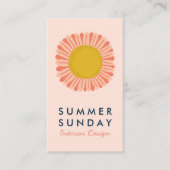 Sweet Sunflower Daisy Blume CUSTOM Visitenkarte (Vorderseite)
