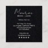 Sweet Sunshine Boho Line Art Grau Social Media Quadratische Visitenkarte (Rückseite)