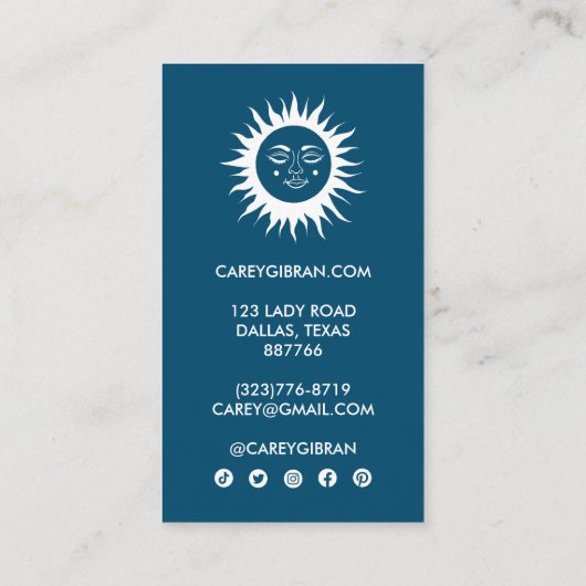 Sweet Sunshine Chic Elegante Line Zeichnend CUSTOM Treuekarte (Rückseite)