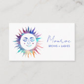 Sweet Sunshine Rainbow Boho Elegantes Soziales Sym Visitenkarte (Vorderseite)