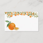 Sweet Süsse Orange Registrierungseintrag Begleitkarte (Rückseite)