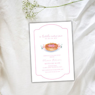 Sweet Süsse Pie Raspberry Blume Baby Dusche Einladung