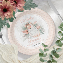 Sweet Swaddled Oh Baby Floral Girl Baby Dusche