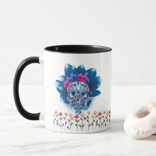 Sweet Sweet Psycho Schädel und Text getrennt auf e Tasse