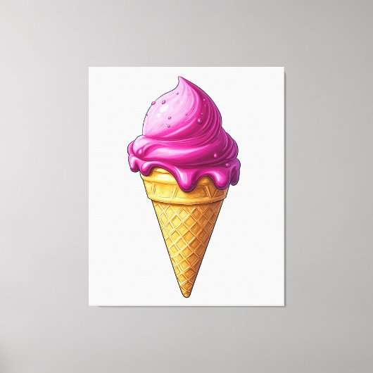 Sweet Swirl - Ice Cream Art Print Leinwanddruck (Vorderseite)