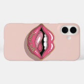 Sweet Talk Glossy Lips Pop Art Phone Case (Rückseite (Horizontal))