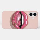 Sweet Talk Glossy Lips Pop Art Phone Case (Rückseite (Horizontal))