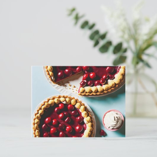 Sweet Tart, Dessert, Postüberquerung Postkarte (Stehend Vorderseite)