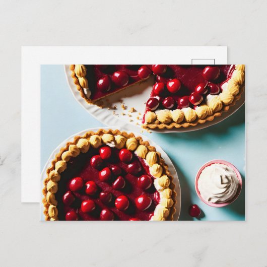 Sweet Tart, Dessert, Postüberquerung Postkarte (Vorne/Hinten)