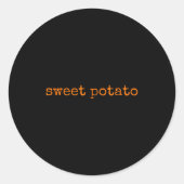 Sweet Tato And Kind Of Rude Tato Cute Couples - Pa Runder Aufkleber (Vorderseite)