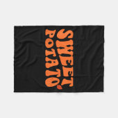 Sweet Tato And Kind Of Rude Tato Fleecedecke (Vorderseite (Horizontal))