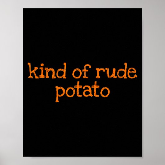 Sweet Tato And Kind Of Rude Tato Funny Matching Co Poster (Vorne)
