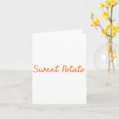 Sweet Tato And Kind Of Rude Tato Funny Quote  Karte (Gelbe Blume)