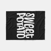 Sweet Tato And Kind Of Rude Tato, Thanksgiving Cou Fleecedecke (Vorderseite (Horizontal))