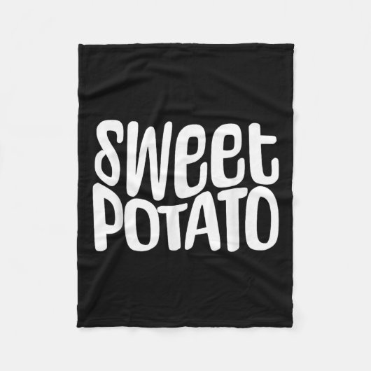 Sweet Tato And Kind Of Rude Tato, Thanksgiving Cou Fleecedecke (Vorderseite)
