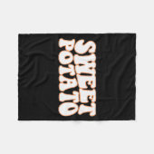 Sweet Tato And Kind Of Rude Tato, Thanksgiving Cou Fleecedecke (Vorderseite (Horizontal))