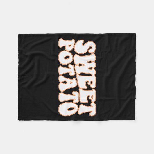 Sweet Tato And Kind Of Rude Tato, Thanksgiving Cou Fleecedecke (Vorderseite (Horizontal))