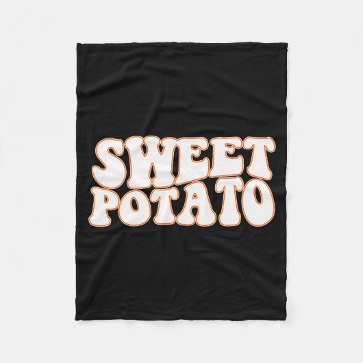 Sweet Tato And Kind Of Rude Tato, Thanksgiving Cou Fleecedecke (Vorderseite)