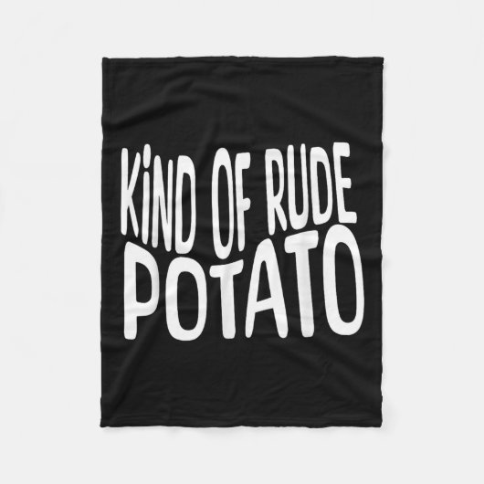 Sweet Tato And Kind Of Rude Tato, Thanksgiving Cou Fleecedecke (Vorderseite)