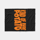 Sweet Tato And Kind Of Rude Tato, Thanksgiving Cou Fleecedecke (Vorderseite (Horizontal))