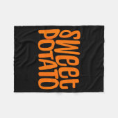 Sweet Tato And Kind Of Rude Tato, Thanksgiving Cou Fleecedecke (Vorderseite (Horizontal))