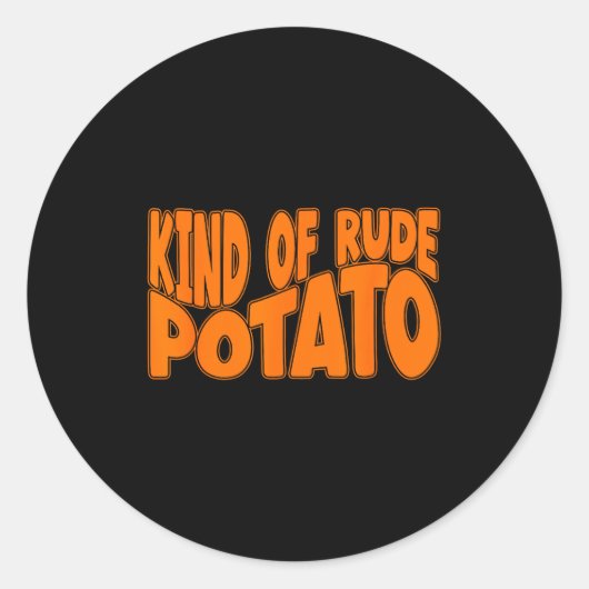 Sweet Tato And Kind Of Rude Tato, Thanksgiving Cou Runder Aufkleber (Vorderseite)