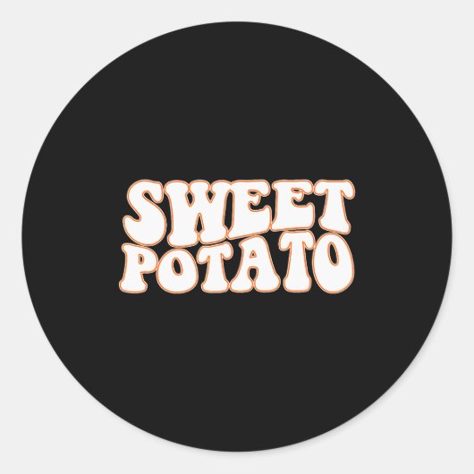 Sweet Tato And Kind Of Rude Tato, Thanksgiving Cou Runder Aufkleber (Vorderseite)