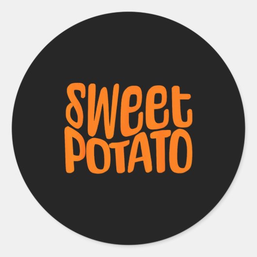 Sweet Tato And Kind Of Rude Tato, Thanksgiving Cou Runder Aufkleber (Vorderseite)