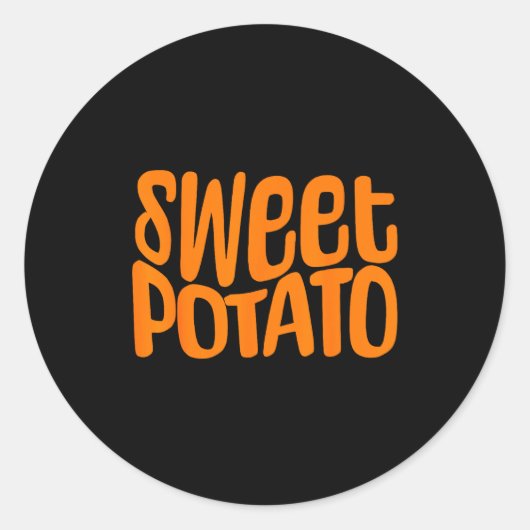 Sweet Tato Grouchy Tato Couple Matching Thanksgivi Runder Aufkleber (Vorderseite)