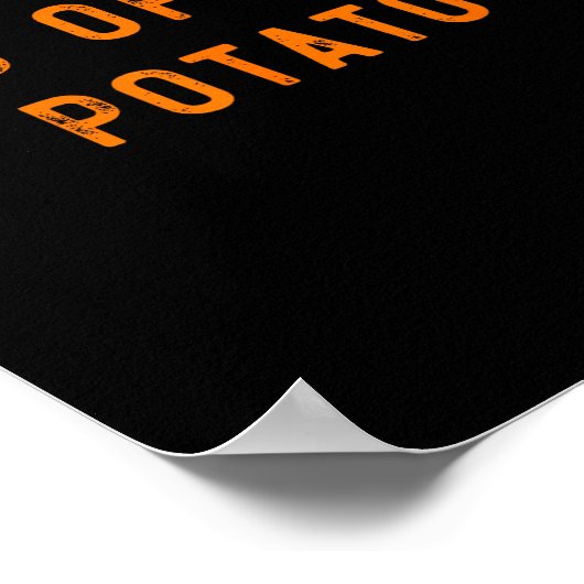 Sweet Tato Kind Of Rude Tato Funny Thanksgiving Ma Poster (Ecke)