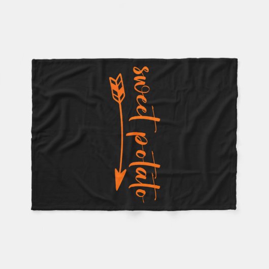 Sweet Tatoes Kind Of Rude Tato Thanksgiving Couple Fleecedecke (Vorderseite (Horizontal))