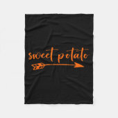 Sweet Tatoes Kind Of Rude Tato Thanksgiving Couple Fleecedecke (Vorderseite)
