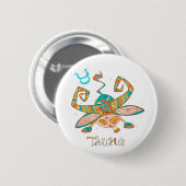 Sweet Taurus Bull Button (Vorne & Hinten)