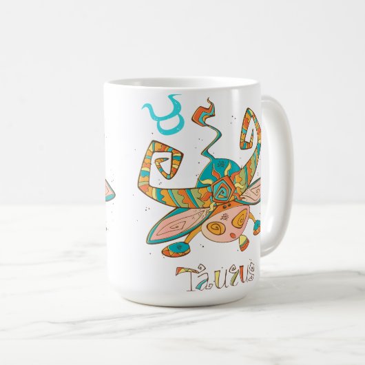 Sweet Taurus Bull Kaffeetasse (VorderseiteRechts)