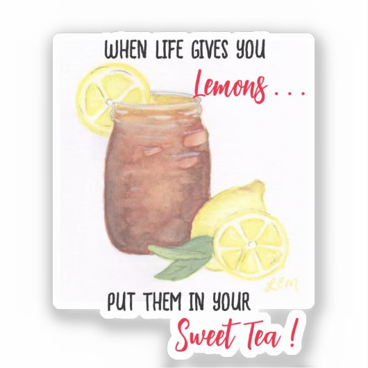 Sweet Tea Aufkleber (Vorderseite)