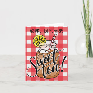 Sweet Tea Birthday Card Karte