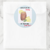 Sweet Tea Classic Round Aufkleber (Tasche)