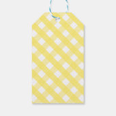 Sweet Tea & Gingham Personalisierte Geschenkmarke Geschenkanhänger (Rückseite)