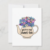 Sweet Tea Illustriert Valentine's Day Card Karte (Vorderseite)