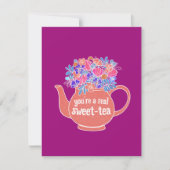 Sweet Tea Illustriert Valentine's Day Card Karte (Vorderseite)