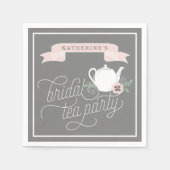 Sweet Tea | Personalisiertes Bridal Tee Party Serviette (Vorderseite)