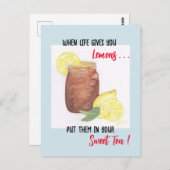 Sweet Tea Postkarte (Vorne/Hinten)