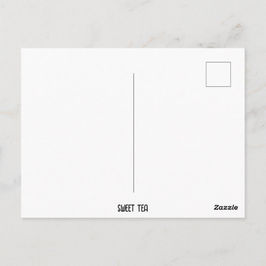 Sweet Tea Postkarte (Rückseite)
