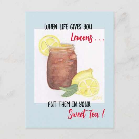 Sweet Tea Postkarte (Vorderseite)