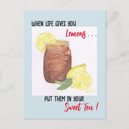 Sweet Tea Postkarte (Vorderseite)