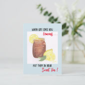 Sweet Tea Postkarte (Stehend Vorderseite)